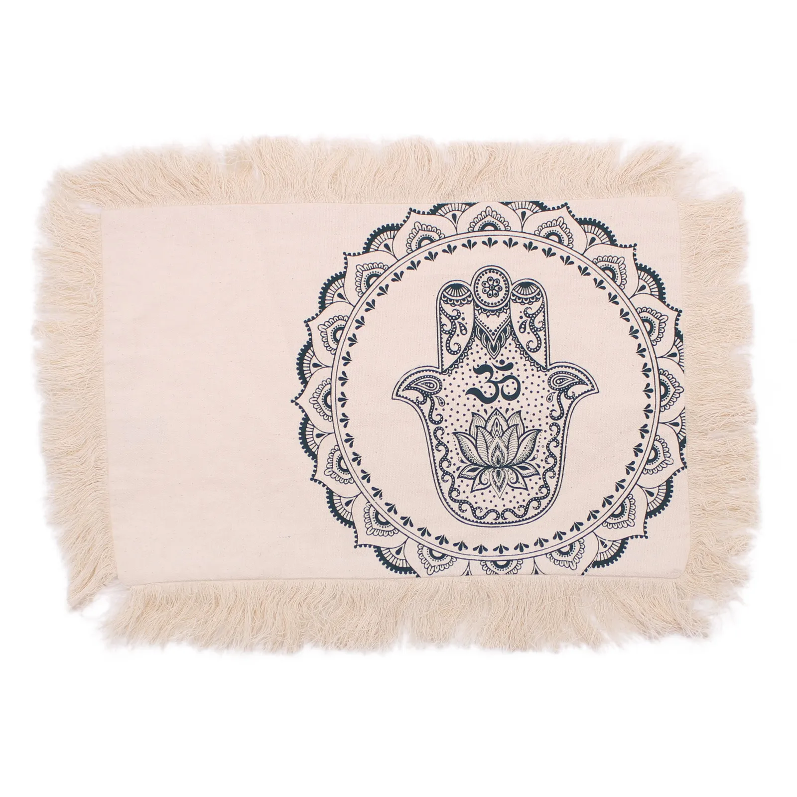 KDMD Hamsa Mandala Cushion Cover - 30x50cm - green