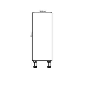 Wickes Broxwood Soft White Slimline Depth Base Unit - 300mm 2