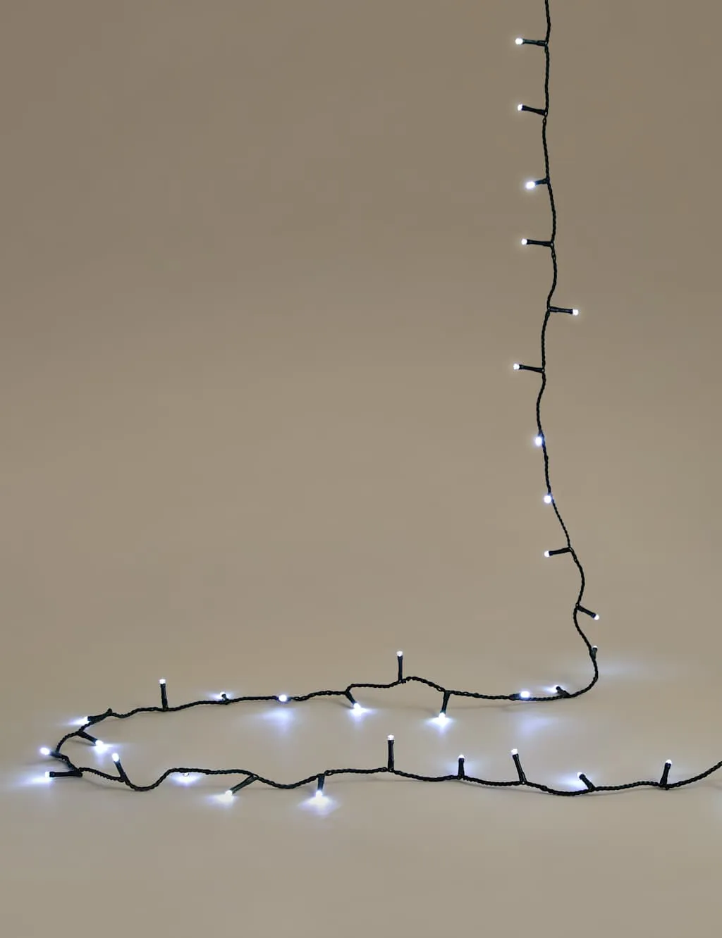 M&S 300 Bright White LED Mains Lights White