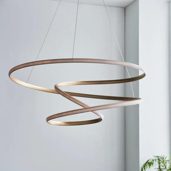 Vogue Tristan Small Spiral Ceiling Light 2
