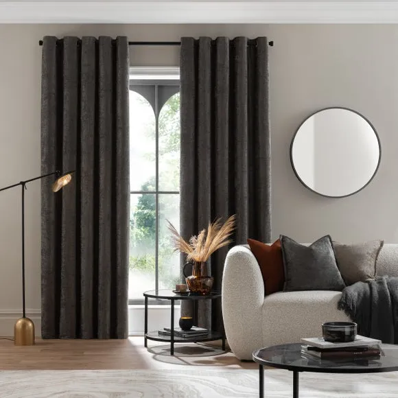 Chenille Eyelet Curtains (Blackout Available) 2