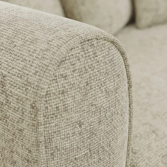 Blake Curved Arm Chunky Chenille 3 Seater Sofa 4