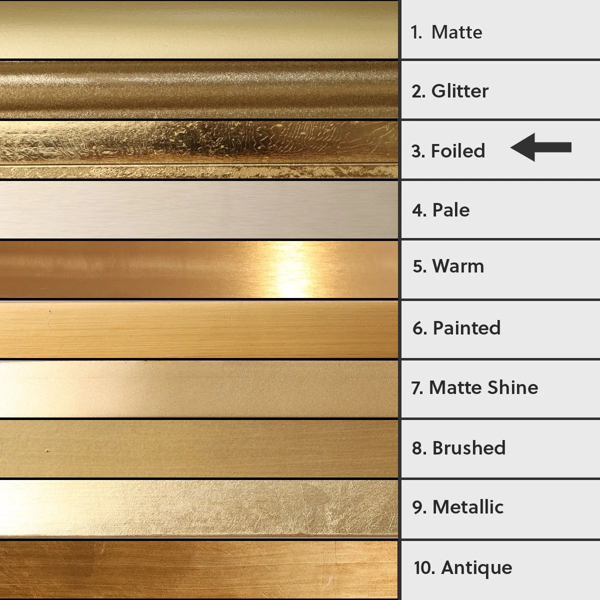 Melody Maison Gold Foiled Wall Mirror - 94cm X 48cm in Metallic Gold 2
