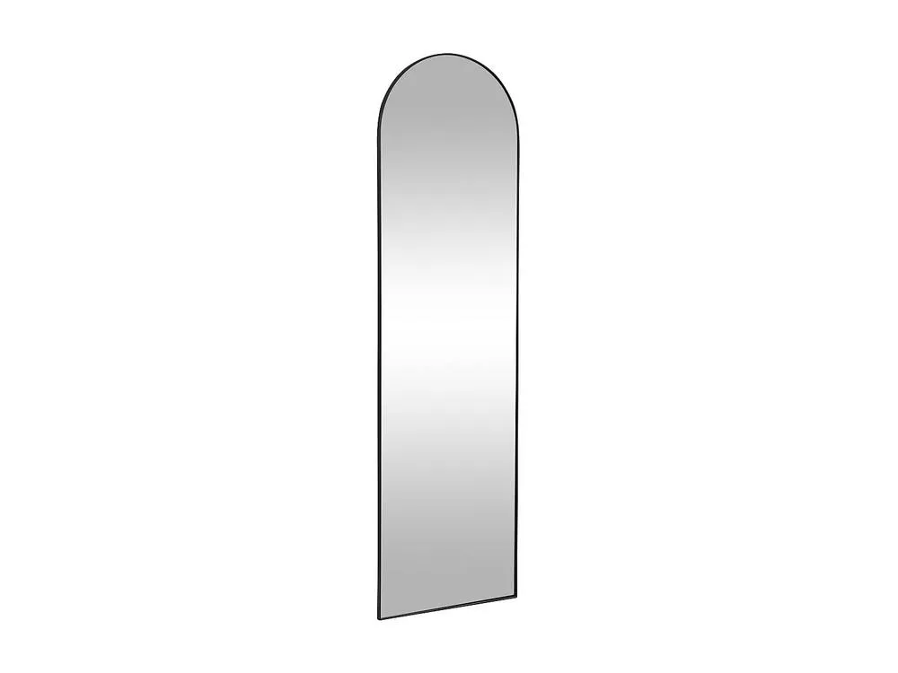 Vente-unique Large Freestanding Arched Metal Mirror - L50 X H170 Cm - Black 6