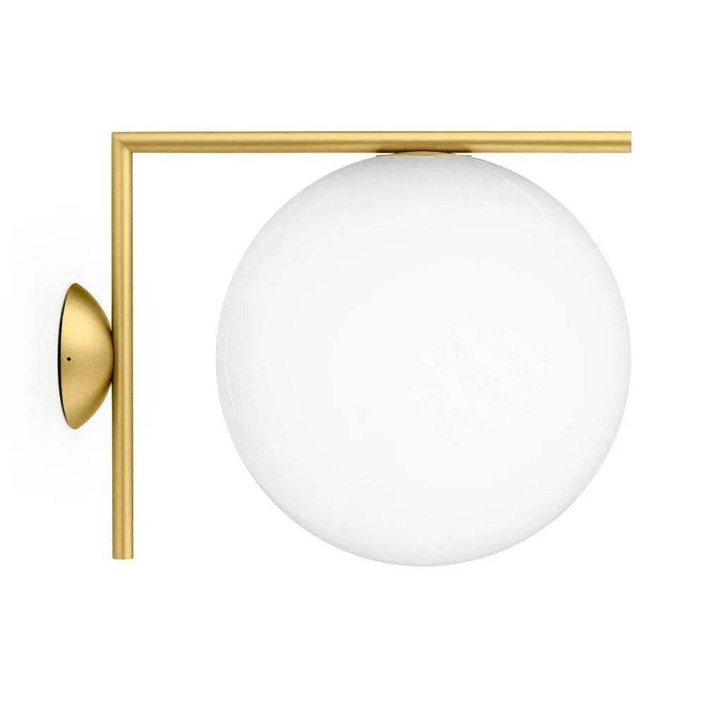 Flos IC W2 Wall Light Brass 2