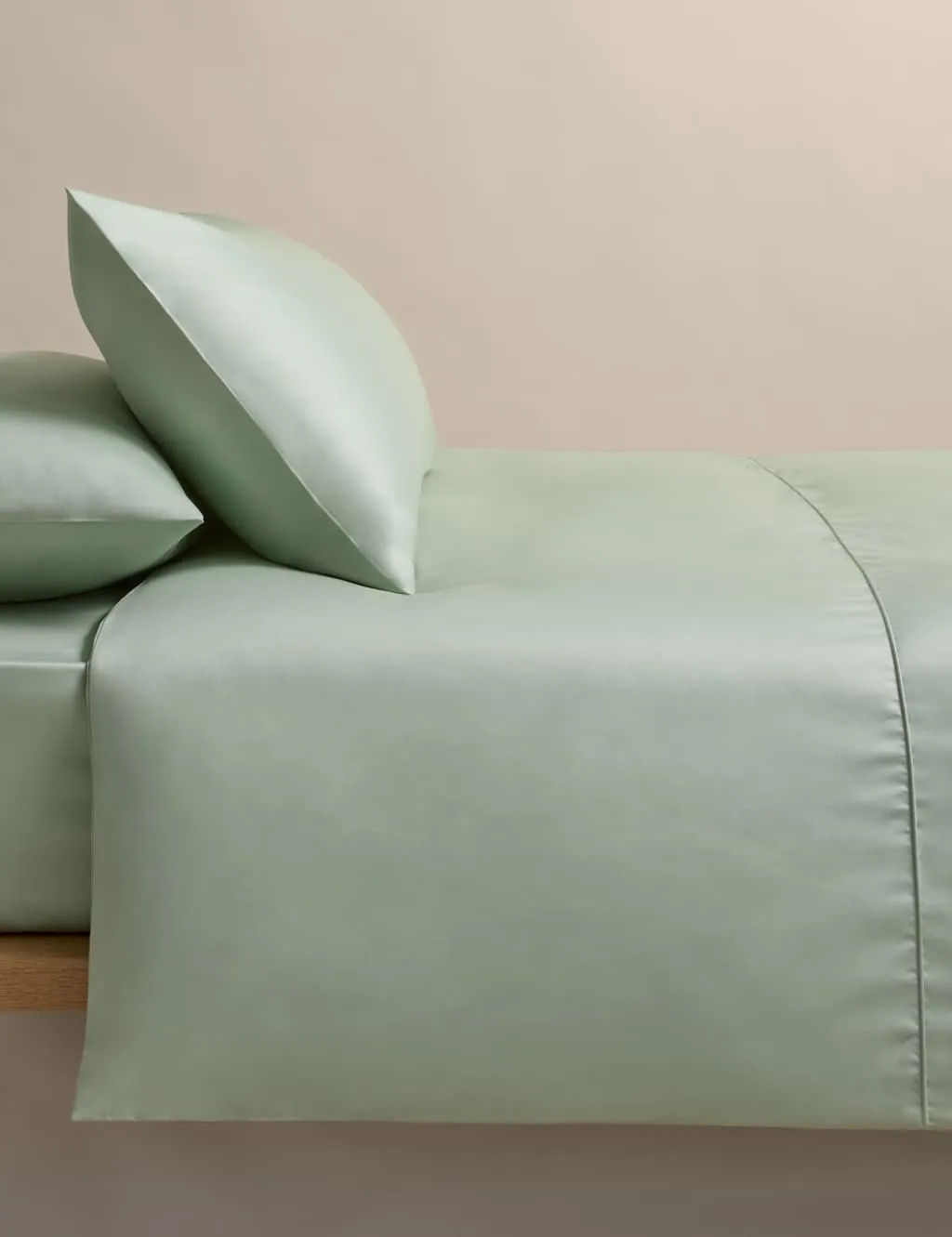 M&S Egyptian Cotton 230 Thread Count Silky Bedding Set Sage
