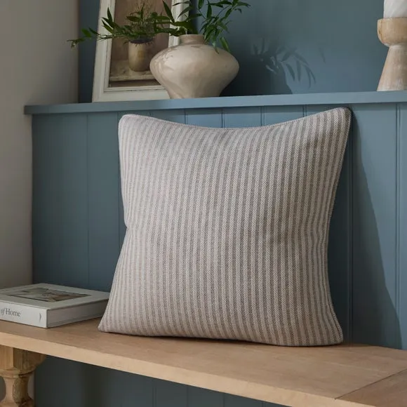 Churchgate Herringbone Striped Square Cushion