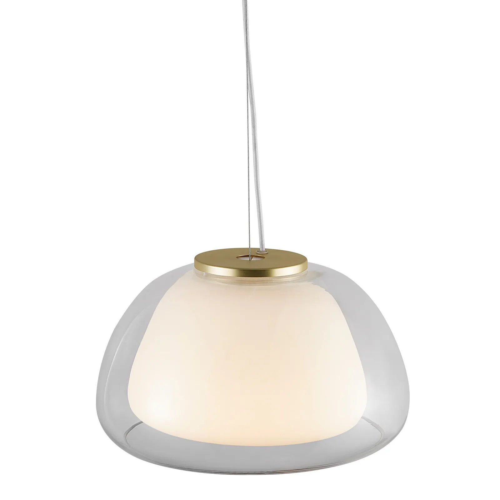 Nordlux Jelly Pendant Light Clear Glass Dining Room E27 Mains 39cm 3