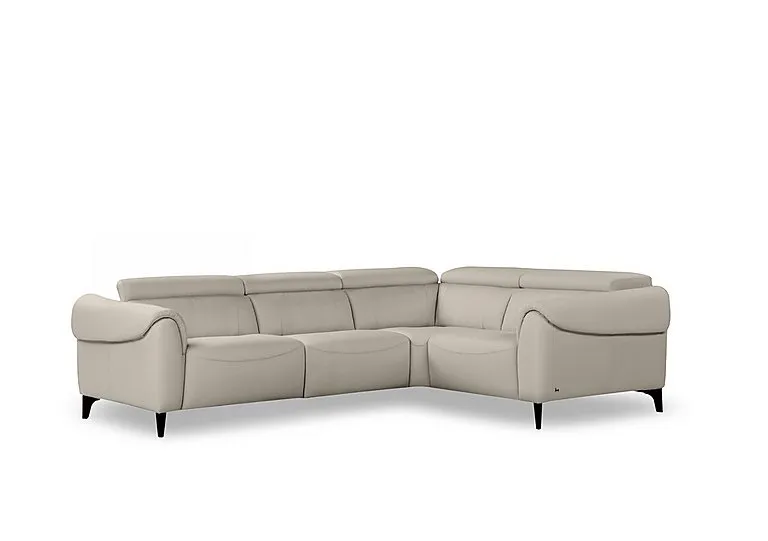 Nicole Small Leather Corner Sofa