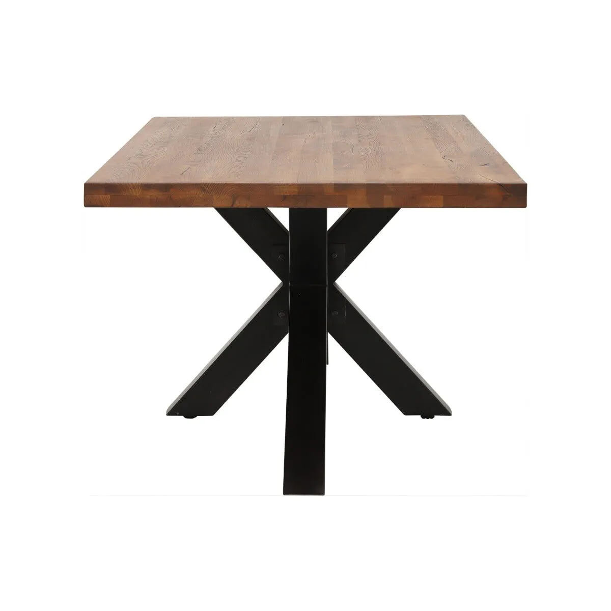 Navarro 220Cm Dining Table & X6 Jasper Chairs, Brown Oak | Barker & Stonehouse 6