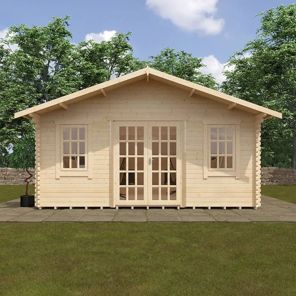 Buttercup Farm 30x18 The Kensington 44mm Cabin - L915 x W535 x H313.9 cm in Natural 2