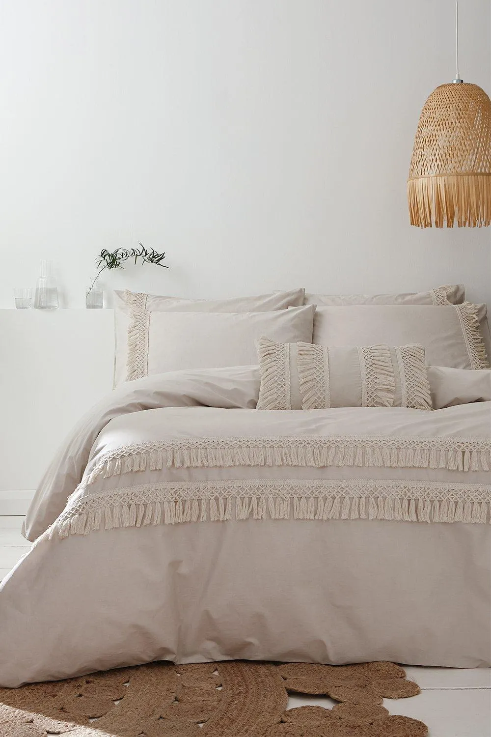 Izmir Cotton Tassel Single Duvet Set