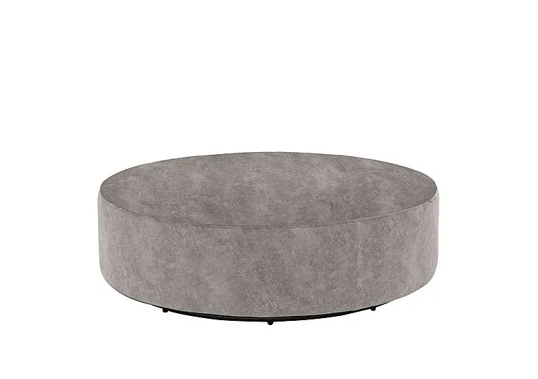 Mariah Fabric Twister Footstool - Dapple Silver