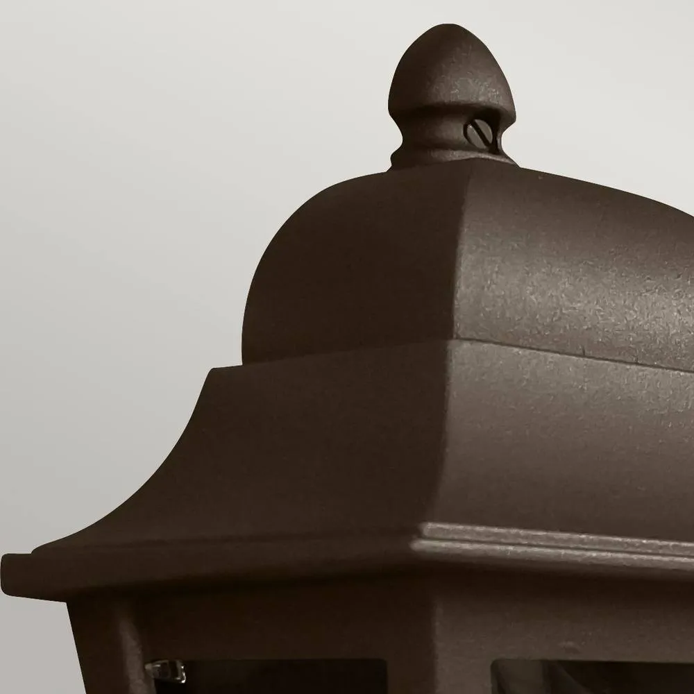 Netlighting Deco Lane 1 Light Half Outdoor Wall Lantern Bronze IP44 3