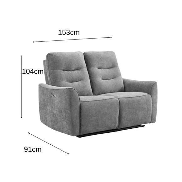 Alford Power Recliner 2 Seater Sofa 6