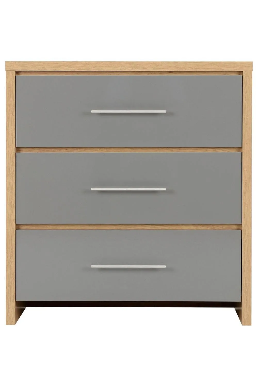Seconique Seville 3 Drawer Chest in Grey 2
