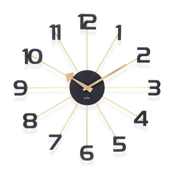 Acctim Astraea Large Quartz Wall Clock Gold 4
