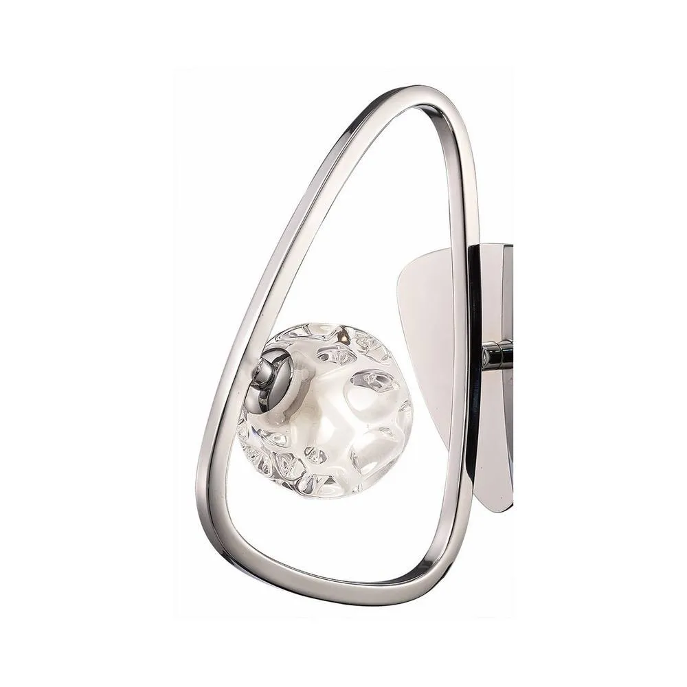 Netlighting Lux Switched Wall Lamp 1 Light G9 Polished Chrome in Grey 4