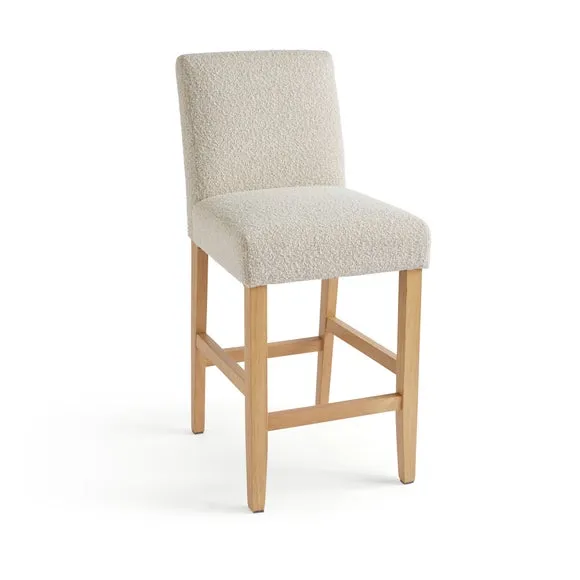 Oakley Counter Height Bar Stool, Natural Boucle 5