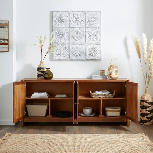 Theodore Extra Wide Sideboard, Mango Wood 2