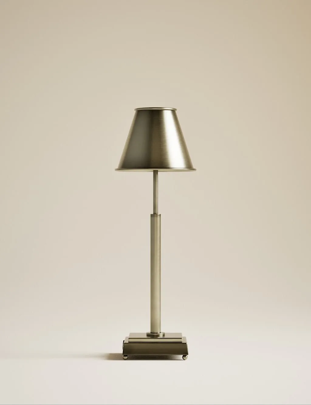 M&S Rechargeable Metal Table Lamp Antique Brass