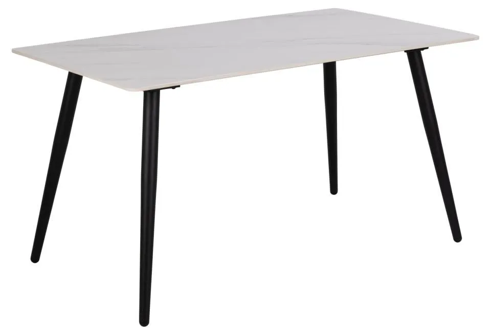 Furniture To Go Wicklow Ceramic Dining Table Brown/Black in Brown