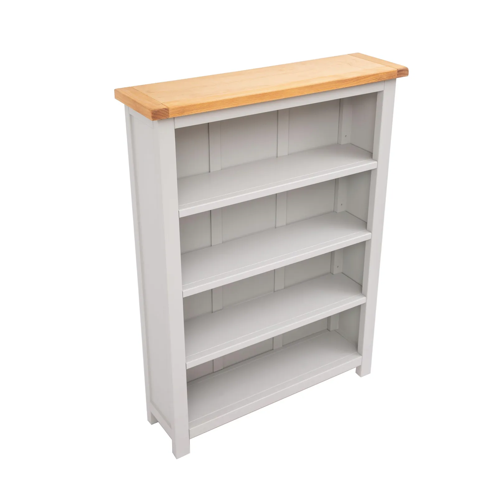 Cabinet Bits Bookcase 120x90x25cm in Light Grey 3
