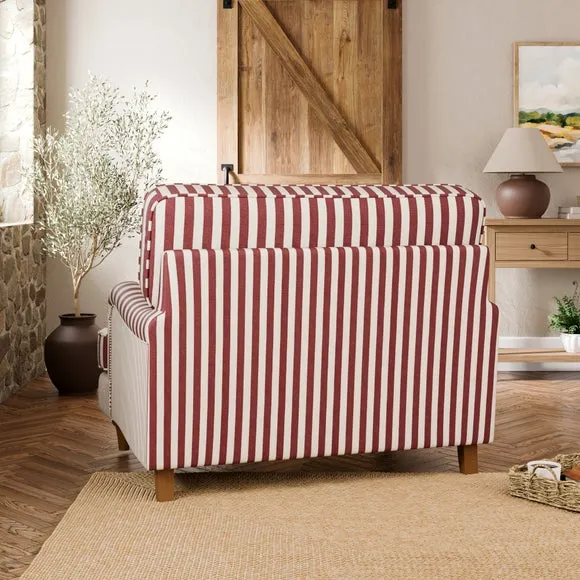 Beatrice II Woven Stripe Mix Snuggle Chair 2