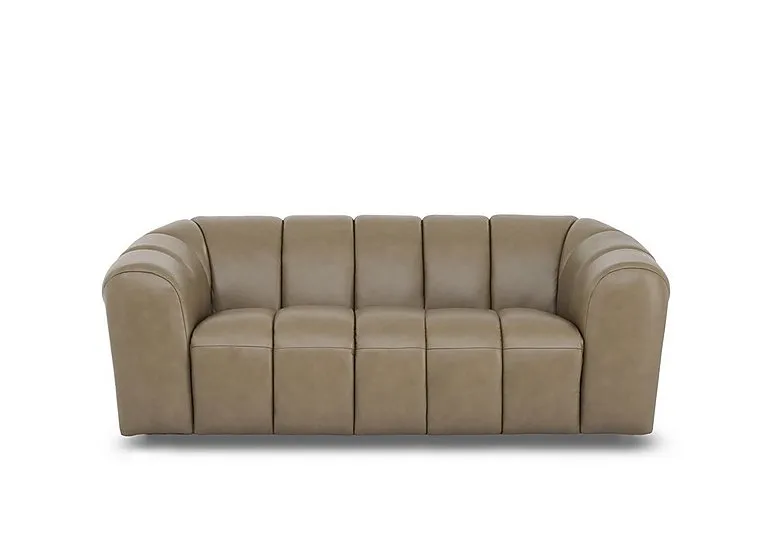 Rhianna Large 2 Seater Leather Sofa - Montana Barley