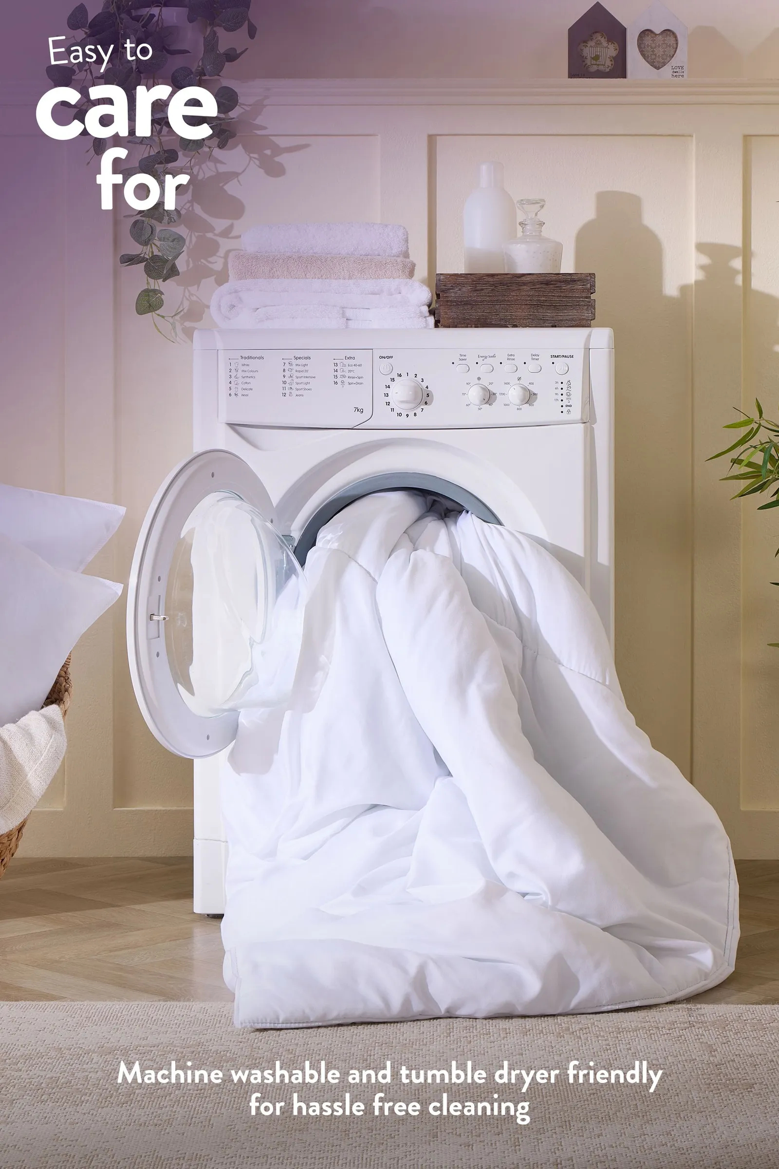 Slumberdown Chilly Nights 15 Tog Winter Duvet in White 6