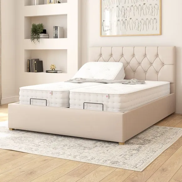 Olivier Eire Linen Adjustable Bed 2
