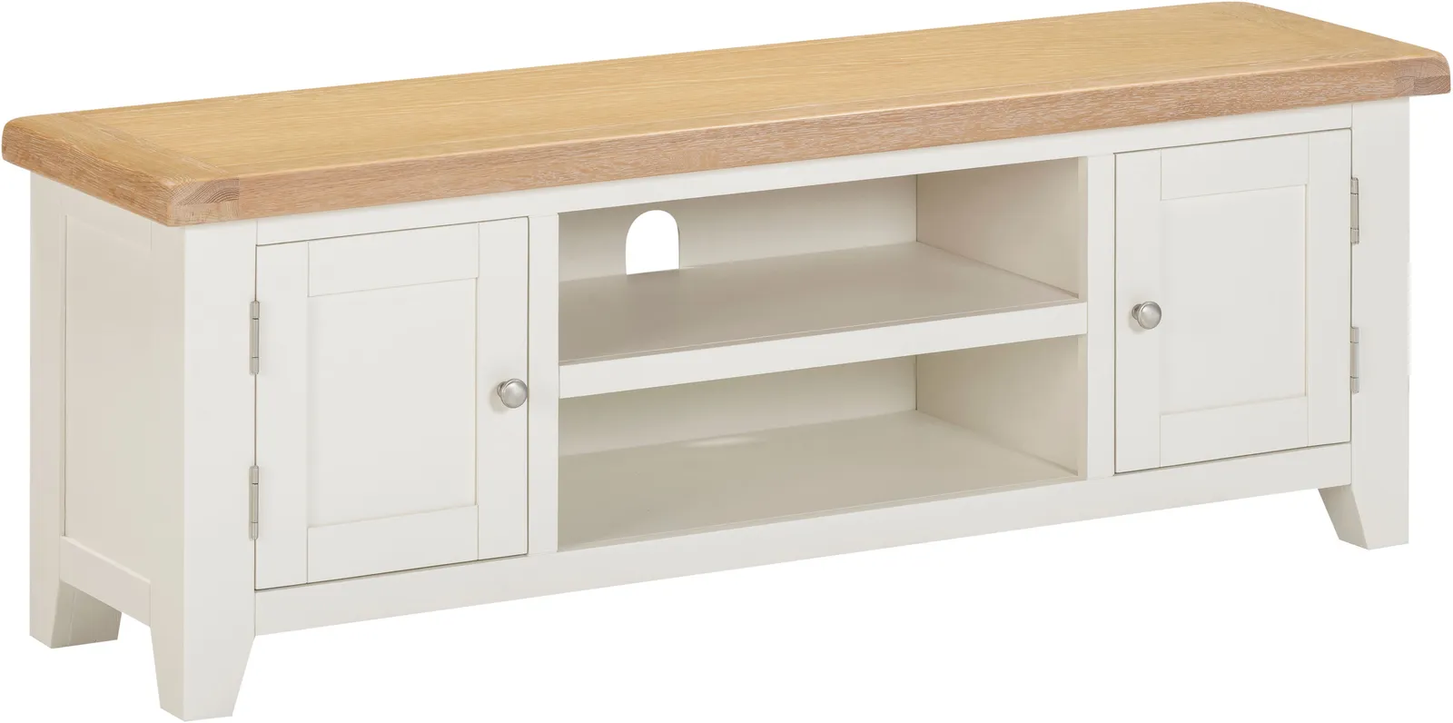 Seconique Windsor Straight TV Unit (Fully Assembled) in Ivory 6