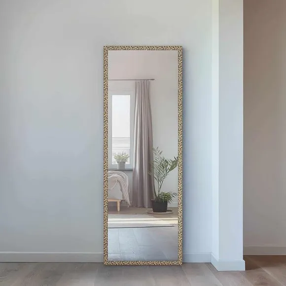 Nielsen Florentina Mosaic Effect Rectangle Full Length Wall Mirror 1