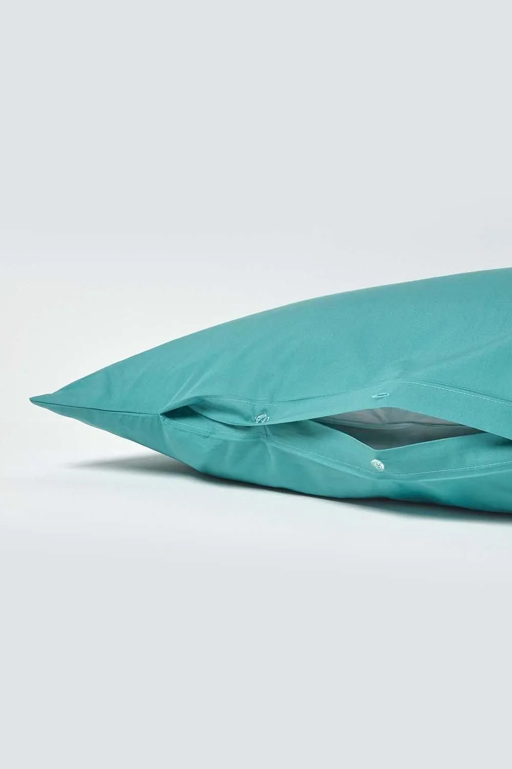 Homescapes Egyptian Cotton V Shaped Pillowcase 200 TC in Teal 4