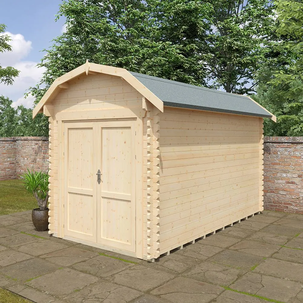 Buttercup Farm 14x8 The Aldford Barn 28mm Cabin - L415 x W235 x H277.6 cm in Natural 5