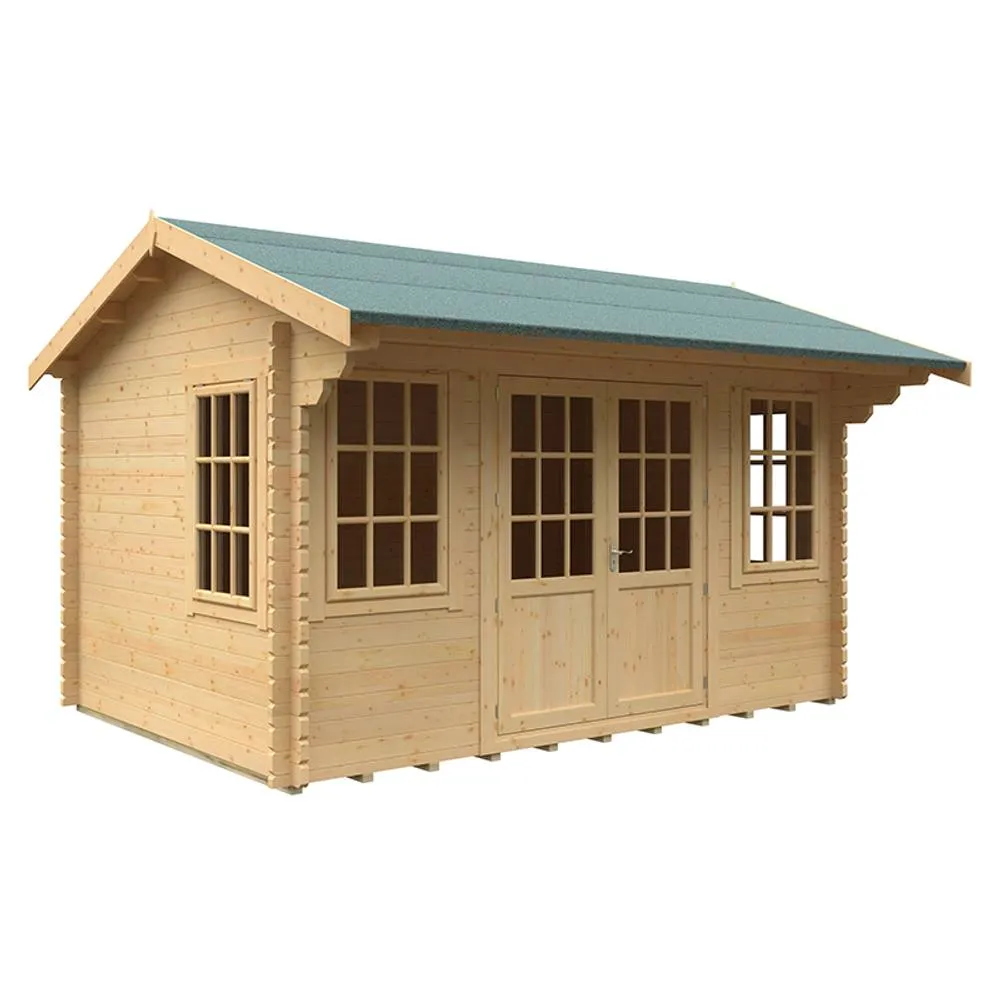 Buttercup Farm 14x10 The Dalton 44mm Cabin - L415 x W295 x H282.9 cm in Natural