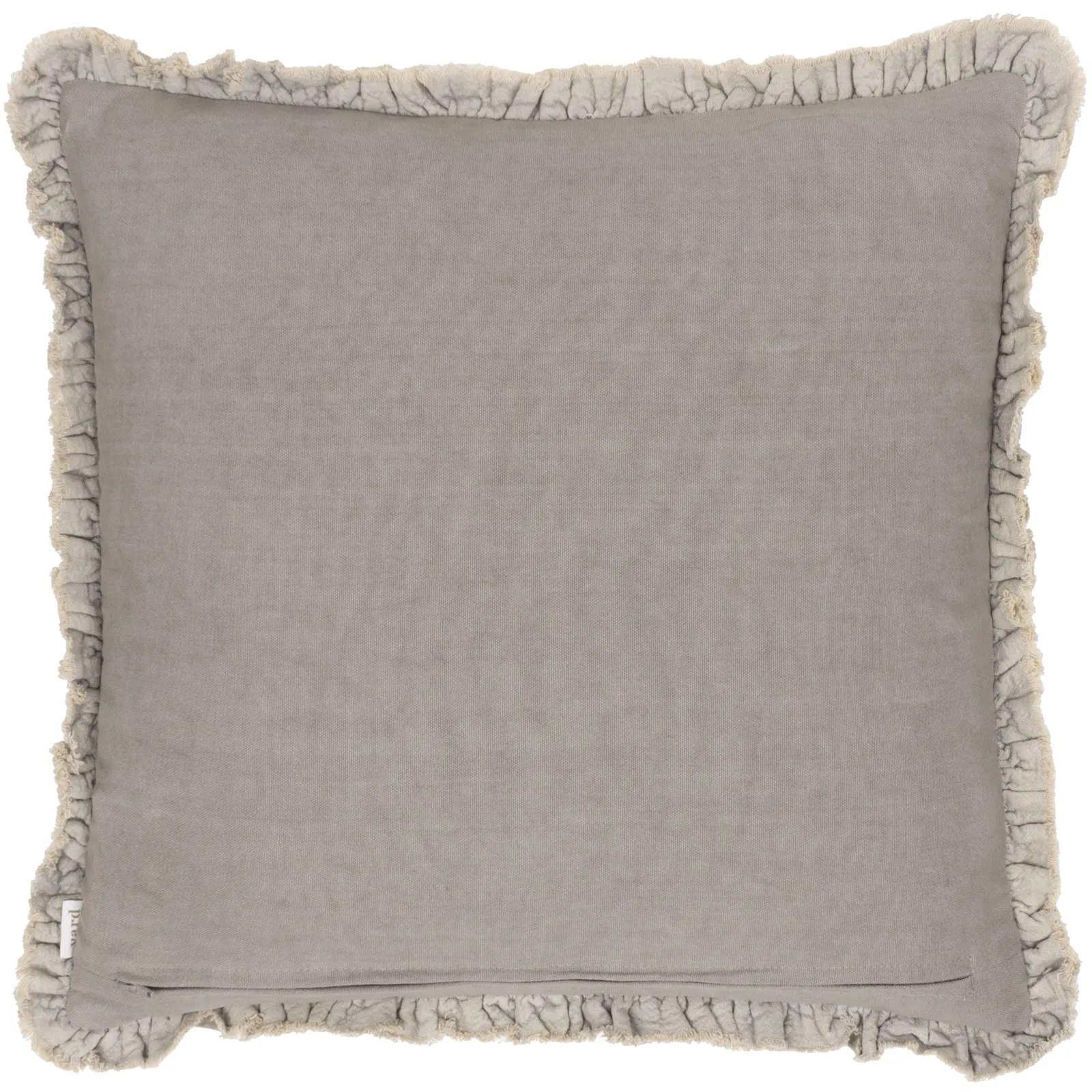 Yard Bertie 100% Cotton Velvet Cushion in Light Beige 3
