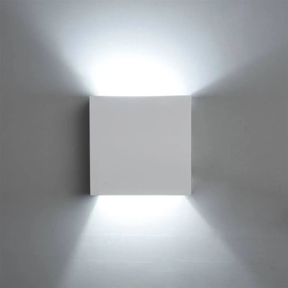 First Choice Lighting Set of 2 Michele - White G9 Plaster Wall Lights 3