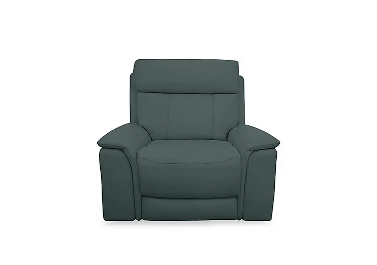 Chill Leather Power Recliner Chair with Bluetooth - BV Lake Green