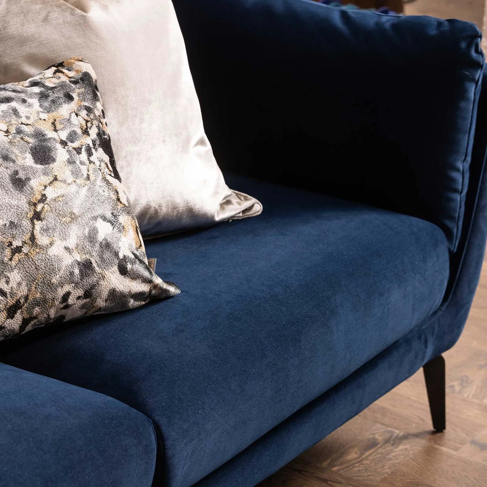 Boone 3 Seater Sofa, Navy Fabric | Barker & Stonehouse 4