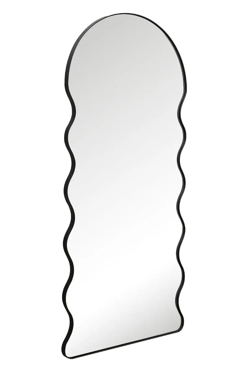 MirrorOutlet New Black Metal Dome Arch Topped Wall Mirror 71" X 31" (180 X 80CM) 6