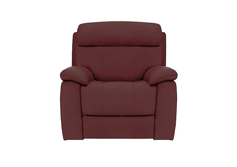 Moreno Leather Armchair - BV Deep Red