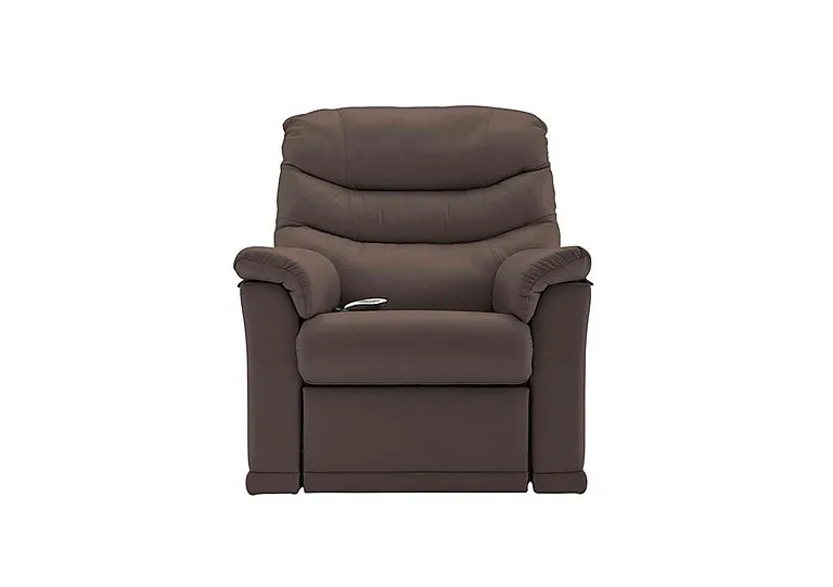 Malvern Small Rise and Recline Leather Armchair - Oxford Chocloate
