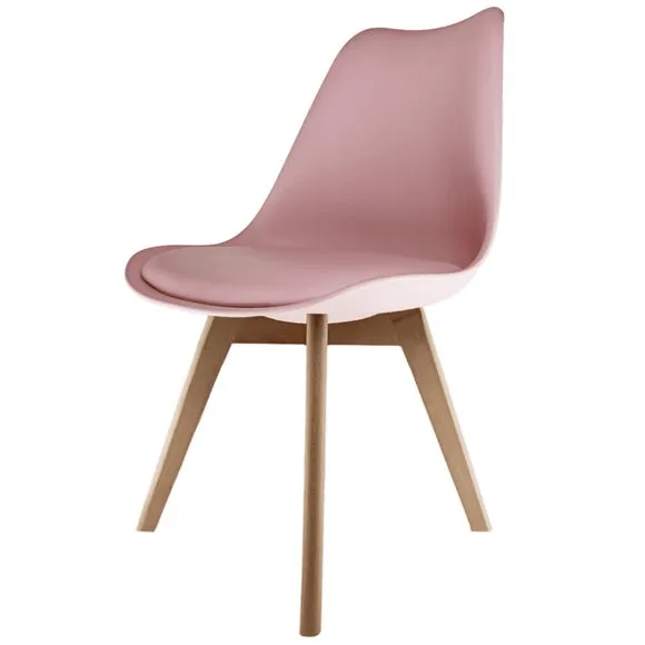 Fusion Living Soho Plastic Dining Chair with Squared Legs 2