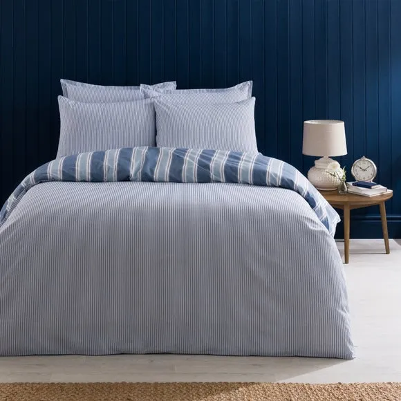 Henley Striped Polycotton Duvet Cover & Pillowcase Set 3
