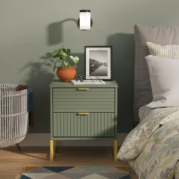 Harborne 2 Drawer Bedside Table 1