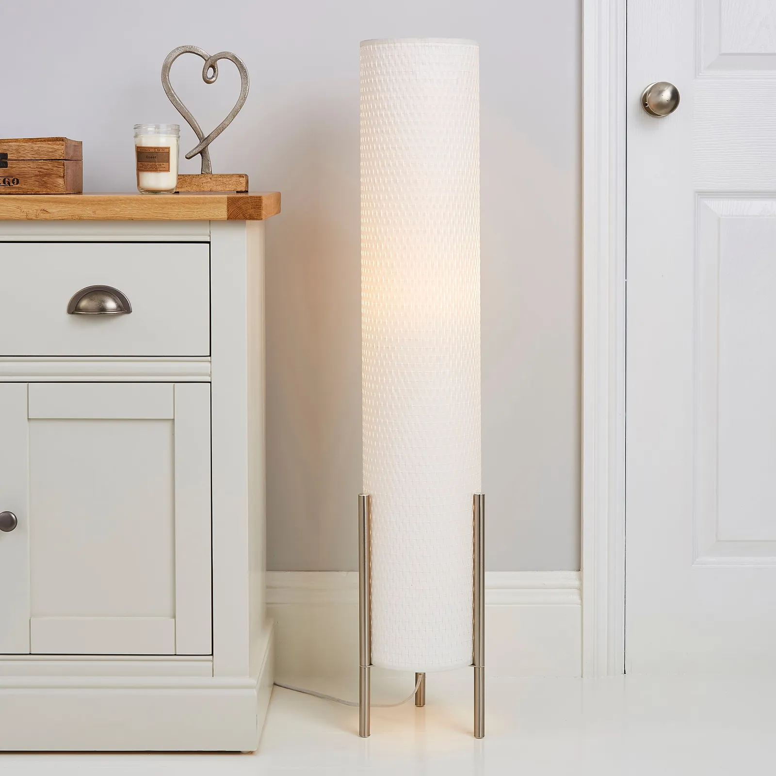 Bailey Floor Lamp White