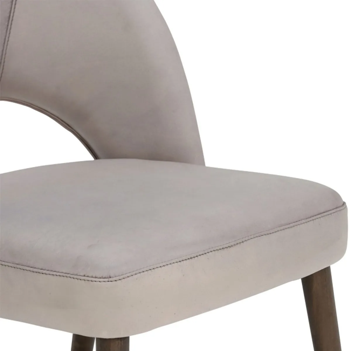 Pure Furniture Beck Dining Chair, Grey Leather | Barker & Stonehouse 5