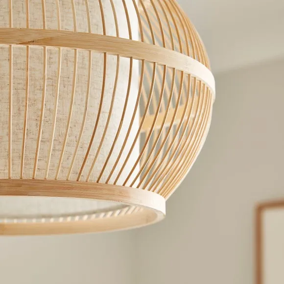 Kiva Boho Bamboo Pendant Light 3