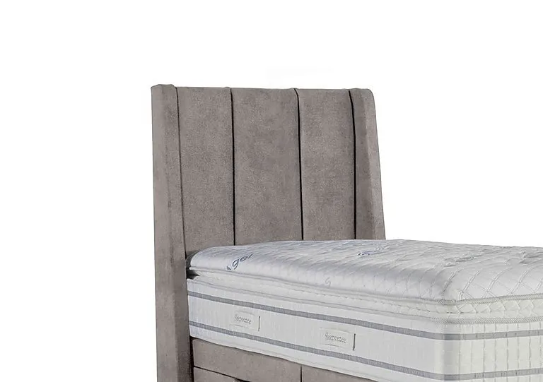 Vail Floor Standing Headboard - Single - Daytona Silver